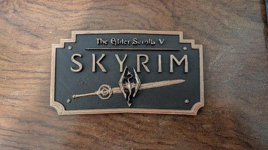 Skyrim Dawn Breaker Plaque