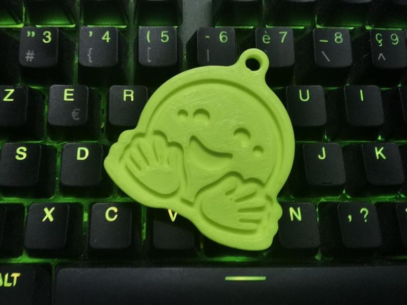 HuggingFace logo keychain