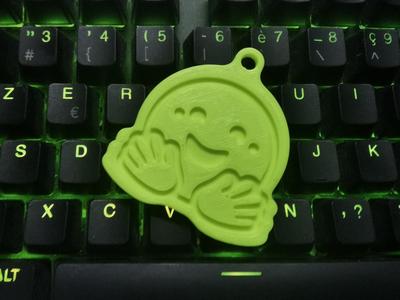 HuggingFace logo keychain