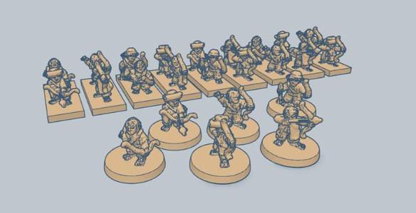 Hobbit Archers 10mm Scale/Warmaster