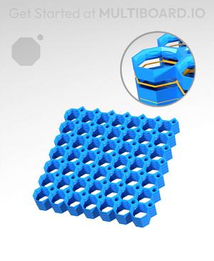 7x7 Multiboard Core Tile - x4 Multi-Material Stack