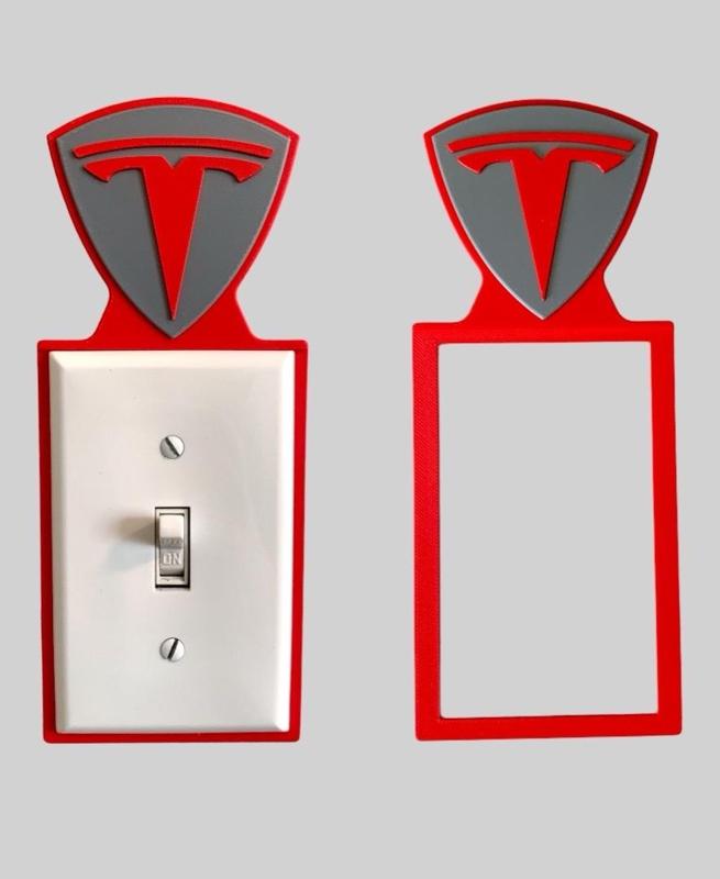 Tesla Light Switch Backer