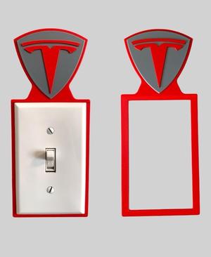 Tesla Light Switch Backer