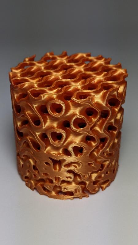 SSurface to Gyroid Transition Cylinder