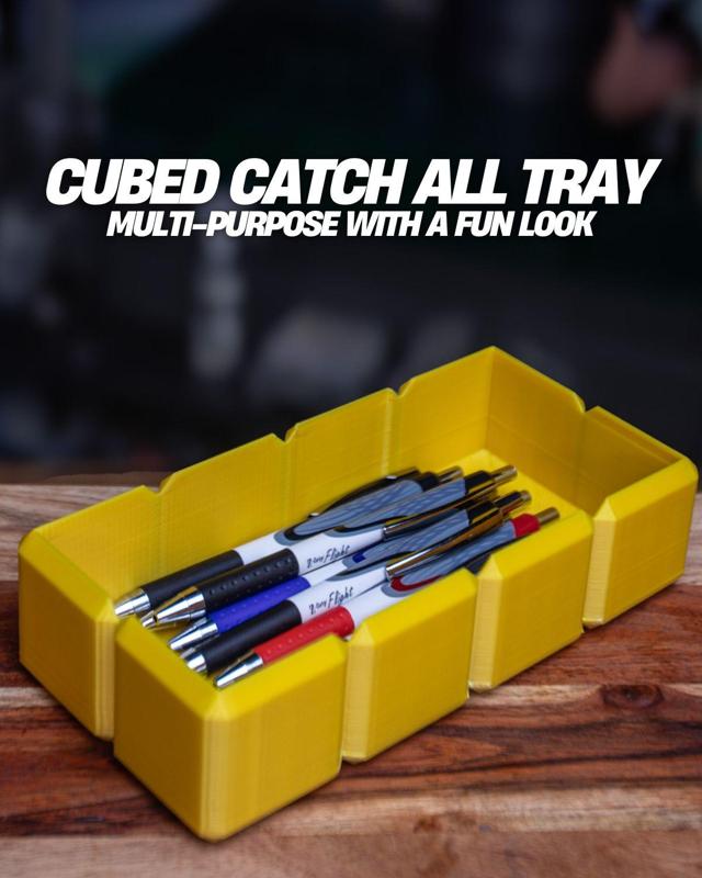 Cubed Catch-All Tray – Fun, Functional Desktop Organizer 