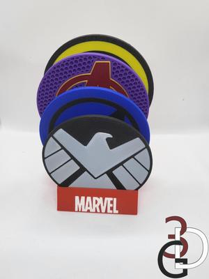 Marvel themed coaster holder