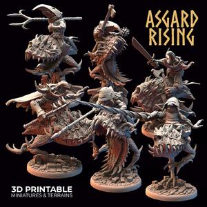 GOBLIN: Goblin Riders on Trollhounds /Modular/ /Pre-supported/