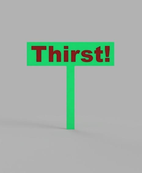 thirst sign for multi color printing