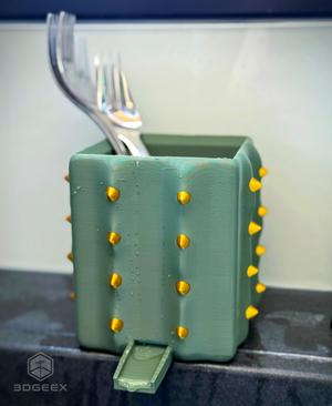 Cactus Box & Utensils Drainer