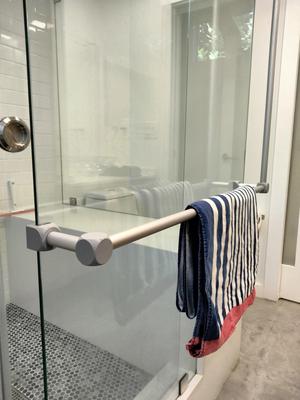 Towel Holder for sliding glass bath door