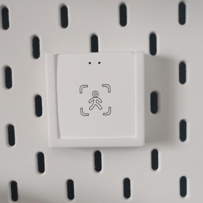 Holders for the Tuya ZigBee gateway and Tuya ZigBee motion sensor, designed to be mounted on the IKEA Skadis pegboard