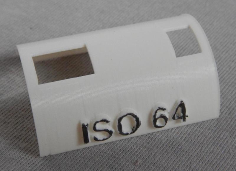 Schablone für DX-Code ISO 64; Template for DX code ISO 64