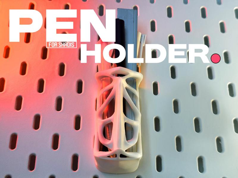 Pen holder "Bøje" (for IKEA Skadis Pegboard)