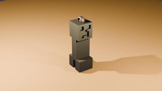Minecraft Creeper Keychain