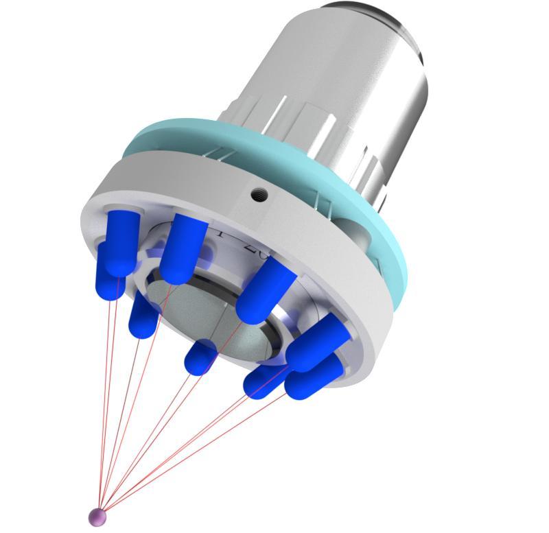 Dark-field LED Illuminator for MITUTOYO objective lens
