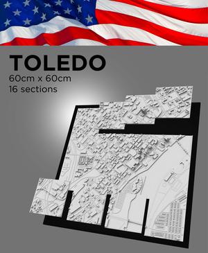 TOLEDO, Skyline 3d map