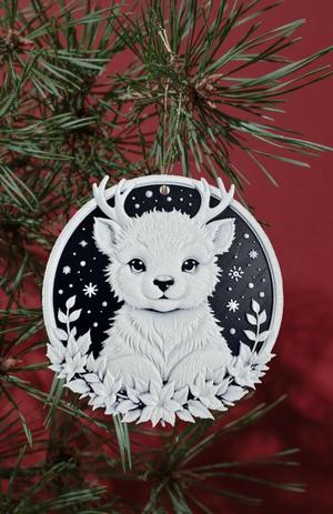 Christmas Young Stag Decoration