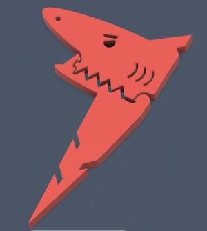 Shark - Picnic Blanket Anchors - Print in Place