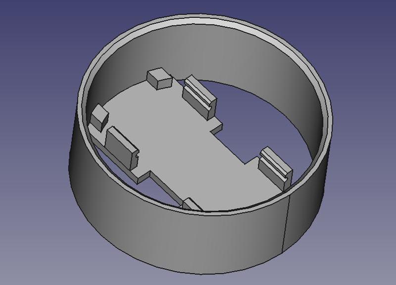 HC-SR04 50mm PVC pipe adapter