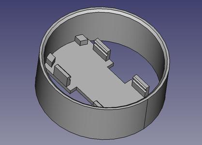 HC-SR04 50mm PVC pipe adapter