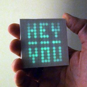 Glow in the dark "displays"