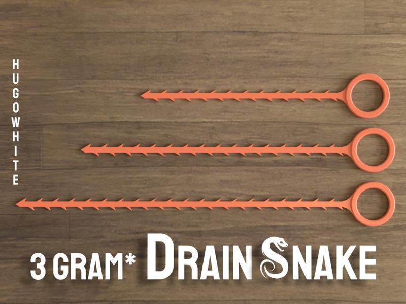 Drain Snake (Unclogger) - 15, 20, 25 cm (3 gram*)