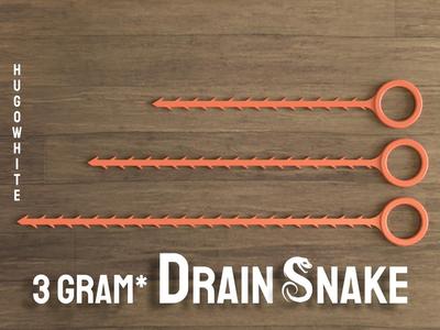 Drain Snake (Unclogger) - 15, 20, 25 cm (3 gram*)
