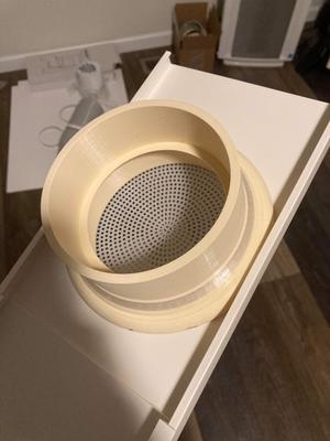 5.9 inch diameter AC window vent to 4inch female duct adapter