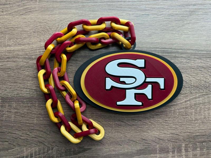  San Francisco 49ers Oversized Necklace, Pendant