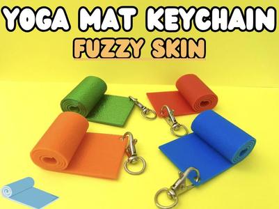 Yoga Mat Keychain - Fuzzy Skin