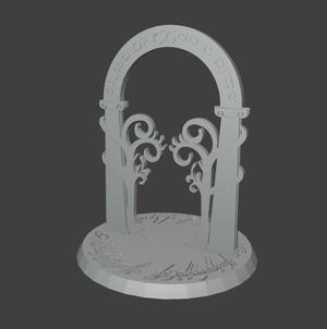 LOTR - Doors of Moria with Black Speech Base