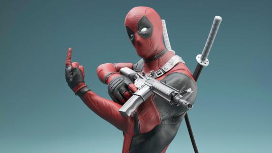Deadpool statue 3D print model