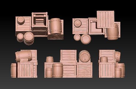 Supply Cluster with Removable Lid and Secret Entrance