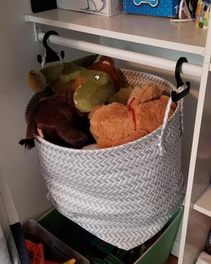 Closet Basket and Bag Hanger