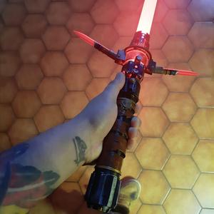 lightsaber Cal Kestis "jedi survivor" crossguard version rgb blade compatible