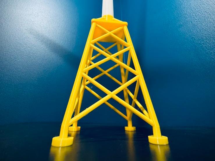 Offshore Wind Turbine Jacket Foundation Model