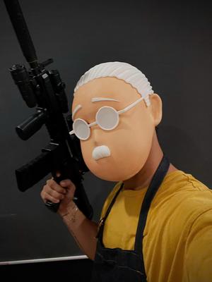 Taro Sakamoto overweight Face Mask - Sakamoto Days Cosplay