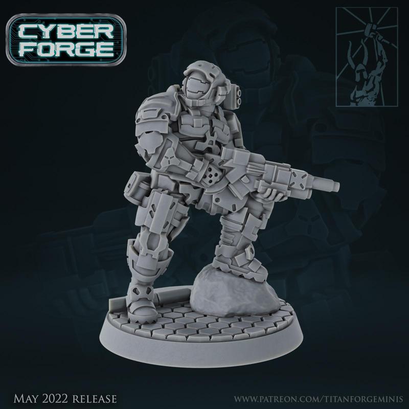 Cyber Forge Red vs Blue Bluetwo