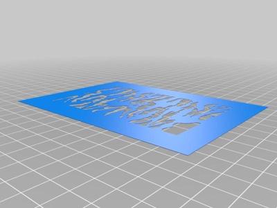 Airbrush Stencil/Template simple camouflage pattern