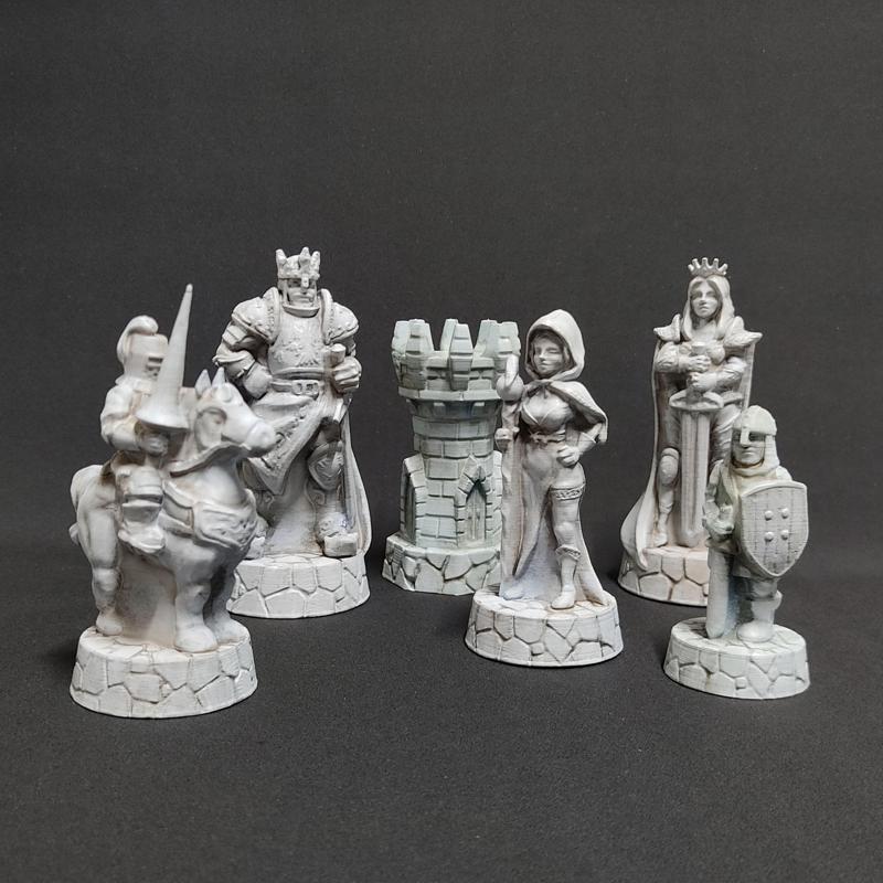 Fantasy human army chess set 2