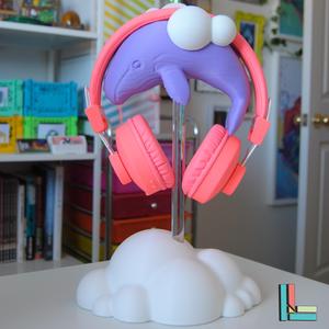 Sky whale headphone stand support free