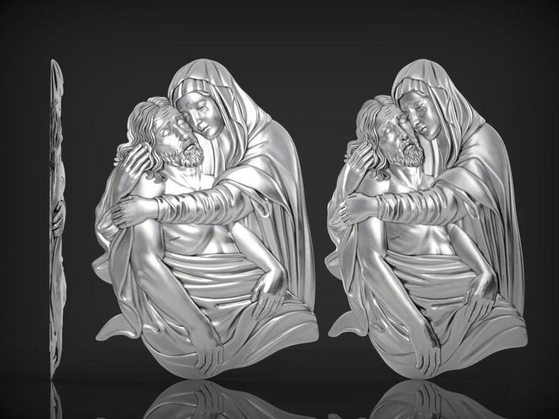 Bas-Relief of Mary and Jesus