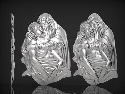 Bas-Relief of Mary and Jesus