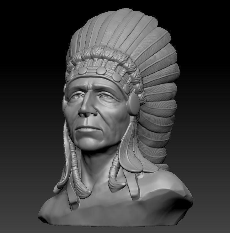 Native American Bust