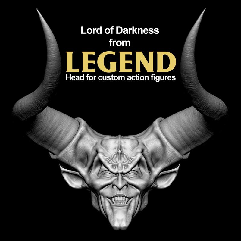 LORD OF DARKNESS FROM LEGEND HEAD FOR 6 INCH ACTION FIGURES