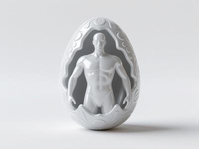 Easter Egg Print in Place