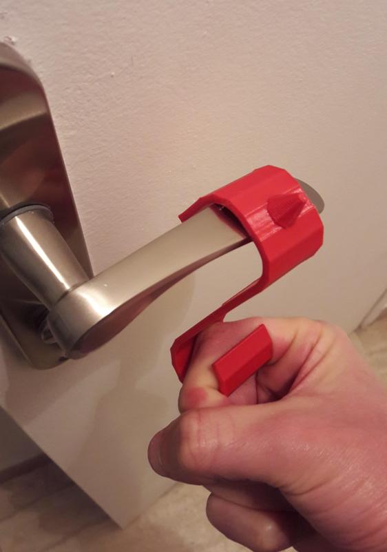 Door opener / Push press button free - Covid 19 Coronavirus