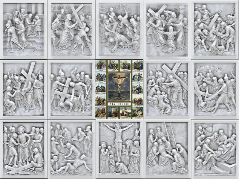 Way Of The Cross-14 Stations of  Cross  Via Dolorosa Via Crucis