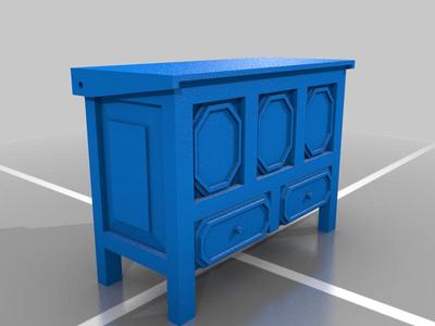 Hope Chest Circa 1680 - 12:1 doll house scale 