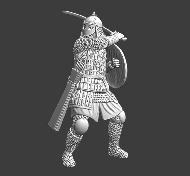 Dismounted heavy Mongol Warrior